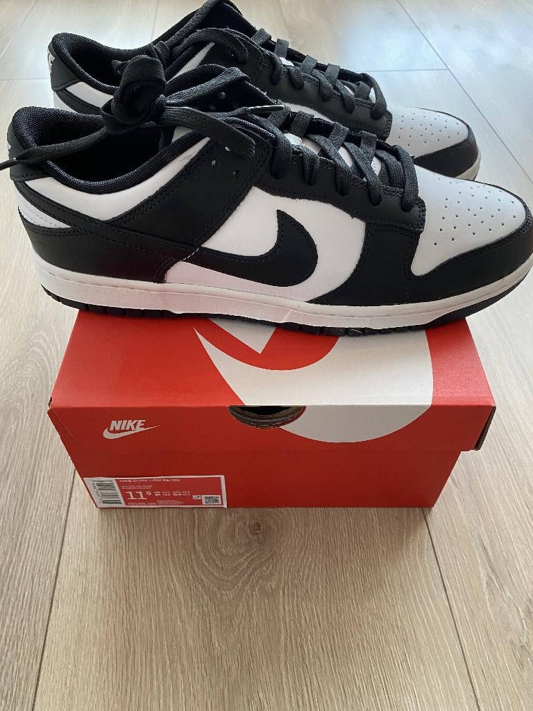 Nike Dunk Low Retro Panda – Maat 45.5 – Nieuw – Ophalen, Ophalen, Overige kleuren, Nike, Nieuw