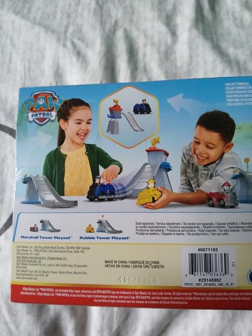 Paw Patrol tower playset Chase., Kinderen en Baby's, Speelgoed | Speelgoedvoertuigen, Nieuw, Ophalen of Verzenden
