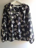 Norah top blouse bloemen lange mouwen mt 44, Kleding | Dames, Zwart, Maat 42/44 (L), Ophalen of Verzenden, Zo goed als nieuw