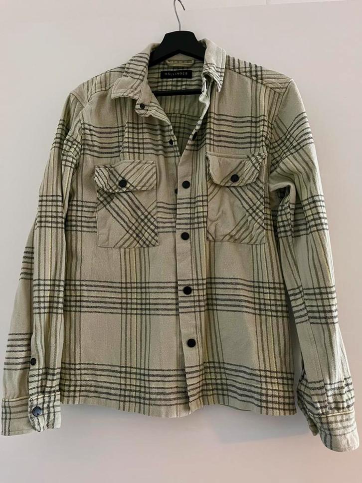 Hallinger Blouse weinig gedragen - Maat M, Kleding | Heren, Overhemden, Zo goed als nieuw, Halswijdte 39/40 (M), Groen, Ophalen of Verzenden