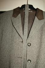 Vintage blazer tweed look en suede, Kleding | Dames, Jasjes, Kostuums en Pakken, Gedragen, Jasje, Bruin, Maat 46/48 (XL) of groter
