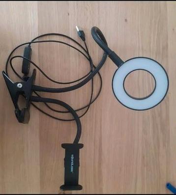selfie ringlamp - met tafelklem - verschillende standen beschikbaar voor biedingen
