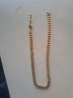 Vintage Zakhorloge Ketting Goudkleurig, Met hanger, Gebruikt, Ophalen of Verzenden, Goud