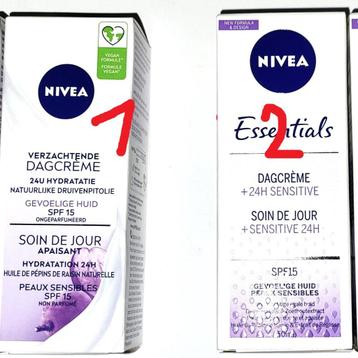 Sensitive dagcrem NIVEA, antibacteriële gel, Kledinghangers, beschikbaar voor biedingen