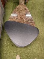 Leolux Iduno salontafelset | Emperador Marron marmer, Ophalen, Onbekend, 50 tot 100 cm, Zo goed als nieuw