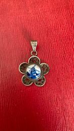 Zilver hanger Delfts blauw, Gebruikt, Overige voorstellingen, Blauw, Ophalen of Verzenden