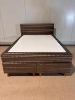 Perfecte kunst leer Boxspring met matras 140x200 S11, Ophalen of Verzenden