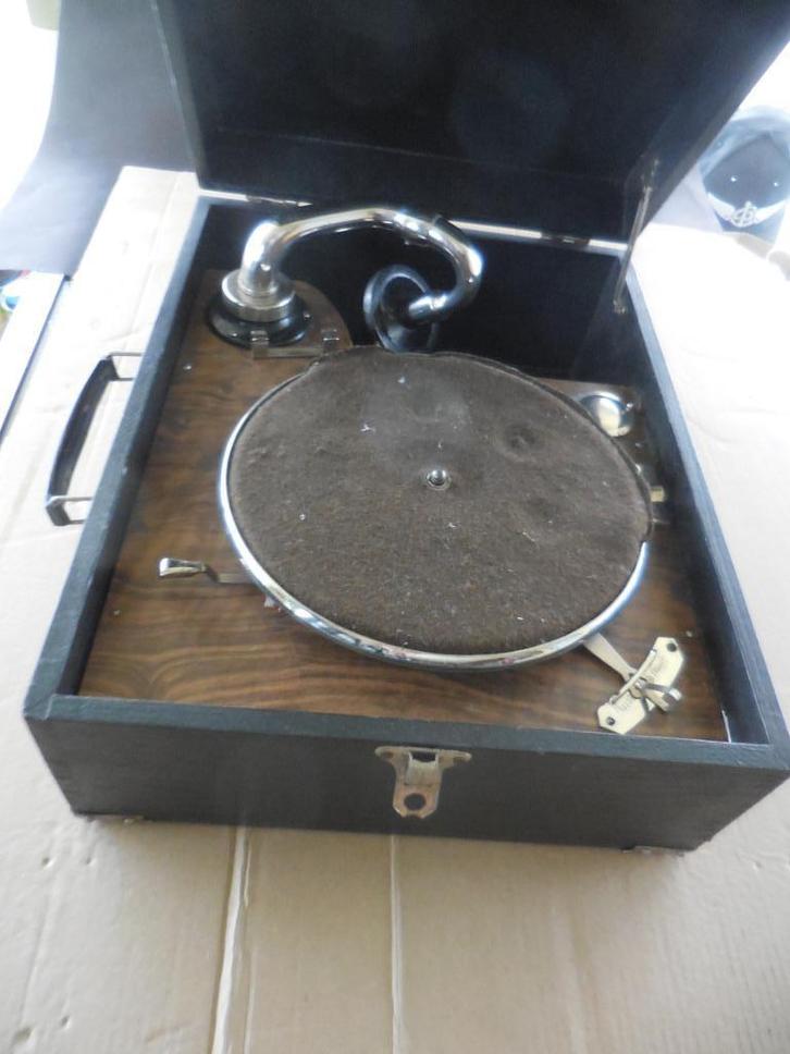Koffergrammofoon 78 toeren, Cd's en Dvd's, Vinyl | Klassiek, Gebruikt, Overige typen, Overige formaten, Ophalen