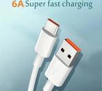 Super Fast Charging Cable 6A, Telecommunicatie, Mobiele telefoons | Telefoon-opladers, Nieuw, Ophalen of Verzenden