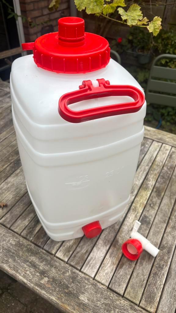 Gistvat 25 liter voor bier brouwen: gratis afhalen, Verzamelen, Biermerken, Zo goed als nieuw, Overige merken, Ophalen