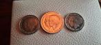 3 Munten dubbele kop,rijksdaalder en guldens,1980, Ophalen of Verzenden, Koningin Beatrix