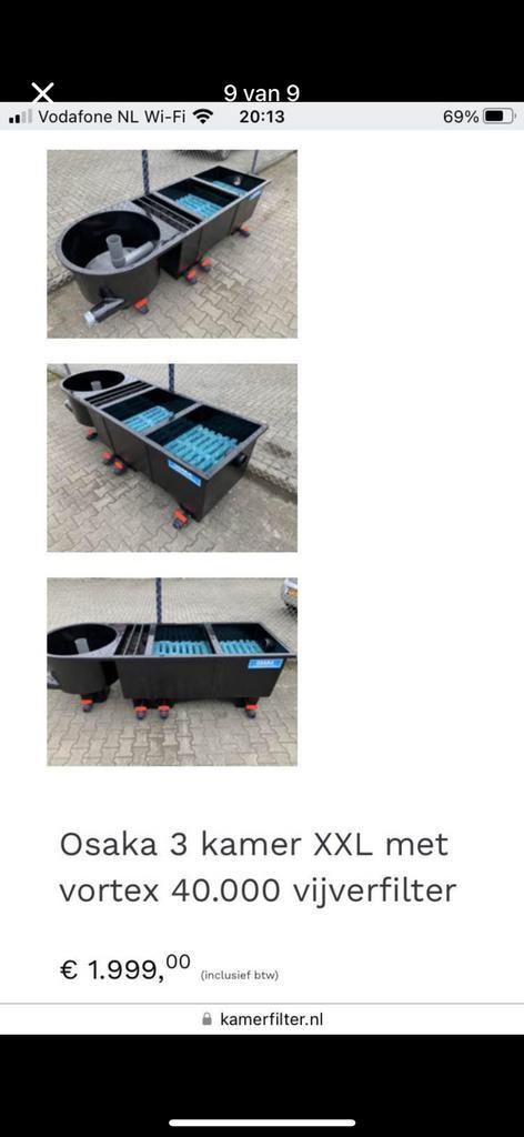 Osaka 4 kamer koi vijverfilter, Tuin en Terras, Vijver-toebehoren, Gebruikt, Vijverfilter, Ophalen