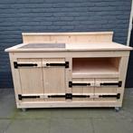 Steigerhouten buitenkeuken voor evt komado/ green egg, Ophalen, Nieuw, Houtskool