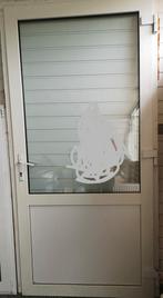 Kunststof deur met kozijn en rolluik, Kunststof, 80 tot 100 cm, Ophalen of Verzenden, 200 tot 215 cm