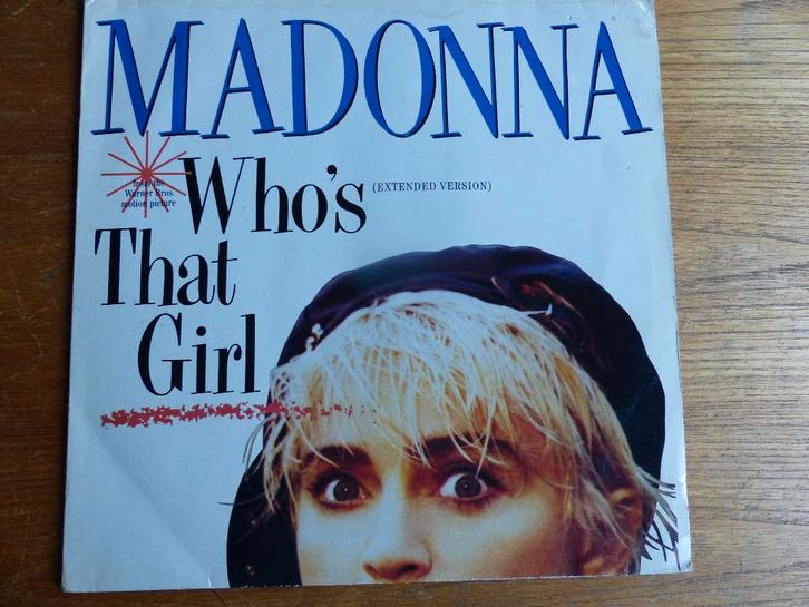 Madonna – Who's That Girl (Extended Version), Cd's en Dvd's, Vinyl | Pop, Gebruikt, 1980 tot 2000, 12 inch, Ophalen of Verzenden