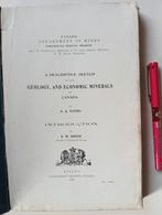Locatie van Mineralen in Canada. Geologisch werk met Kaart., Ophalen of Verzenden