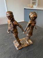 Zwaar Bronzen beeld antiek/vintage brons gesigneerd, Antiek en Kunst, Ophalen of Verzenden