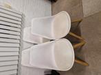 4 witte stoelen eetkamerstoelen, Huis en Inrichting, Stoelen, Ophalen, Gebruikt, Wit, Vier
