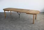 vintage eettafel | tafel | verlengbaar | brutalist | Deens, Huis en Inrichting, Tafels | Eettafels, Gebruikt, Eikenhout, 200 cm of meer