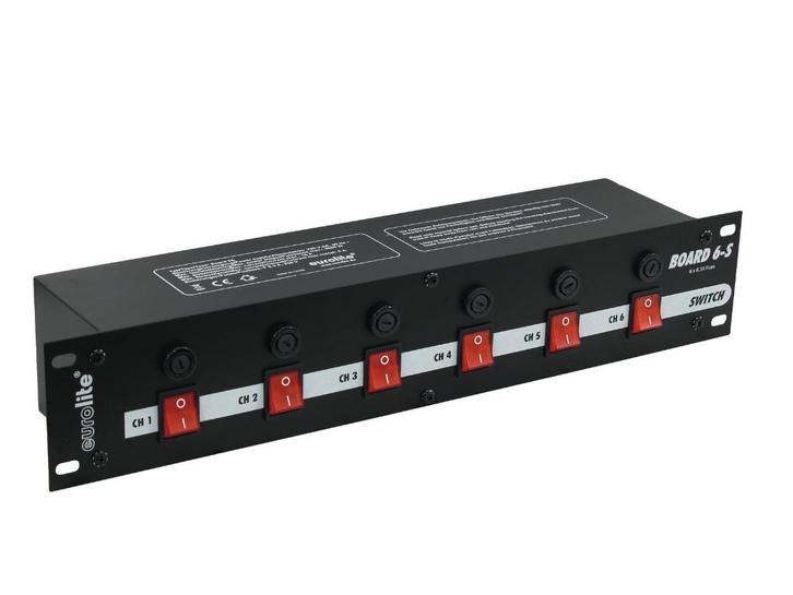 EUROLITE Board 6-S with 6x Safety Plugs, Muziek en Instrumenten, Licht en Laser, Nieuw, Licht, Geluidgestuurd, Kleur, Stroboscoopeffect
