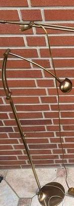 3 Staande Lampen Messing / Brons - Vintage Leeslampen, Huis en Inrichting, Lampen | Vloerlampen, Ophalen, Gebruikt, Vintage, Metaal