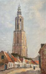 Arend van de Pol (1886-1956)-Zicht op O.L.V toren Amersfoort, Antiek en Kunst, Kunst | Schilderijen | Klassiek, Ophalen of Verzenden
