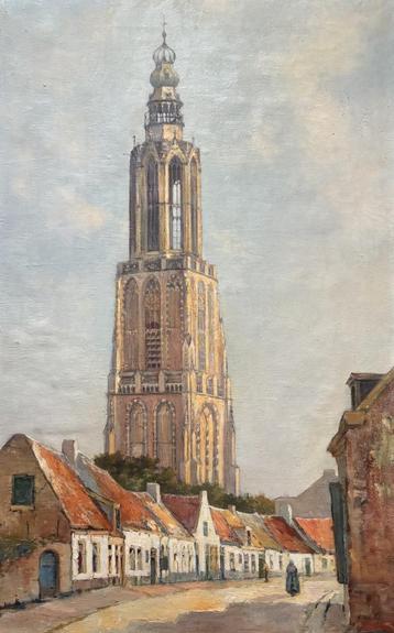 Arend van de Pol (1886-1956)-Zicht op O.L.V toren Amersfoort beschikbaar voor biedingen