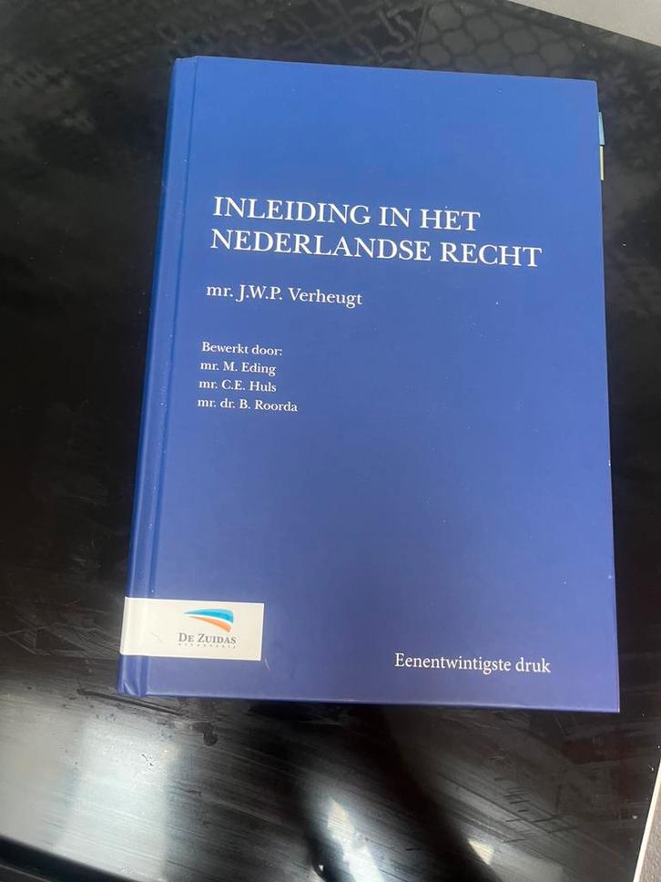 Inleiding in het Nederlandse recht 21ste druk ZO GOED ALS NW, Boeken, Studieboeken en Cursussen, Zo goed als nieuw, HBO, Alpha
