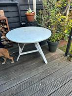 Houten tuintafel - 105cm - Opknapper, Ophalen, Gebruikt, Rond, Hout