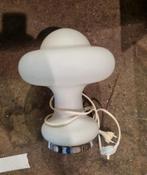 Vintage design tafellamp met melkglas paddestoel, Huis en Inrichting, Lampen | Tafellampen, Ophalen, Gebruikt, Glas, X