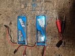 2 lipo zender accu's 2s 2700 mah, Hobby en Vrije tijd, Modelbouw | Radiografisch | Auto's, Elektro, Gebruikt, Ophalen of Verzenden