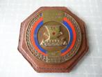 Leren militaire plakkette Frans 34 Regiment d'Artillerie, Verzenden, Landmacht, Overige gebieden, Kunstobject