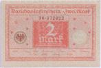Duitsland 2 mark 1920, Postzegels en Munten, Los biljet, Duitsland, Verzenden