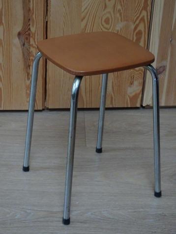 Brabantia keuken kruk vierkant vintage bruin skai beschikbaar voor biedingen
