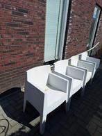 Philippe Starck Driade Toy wit 4 x, Tuin en Terras, Tuinstoelen, Ophalen, Gebruikt, Kunststof, Stapelbaar