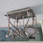 ZGAN * Industriele plafondlamp met 4 spots * incl lichtbron, Huis en Inrichting, Ophalen of Verzenden, Zo goed als nieuw, Metaal