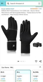 BARCHI HEAT Heated Gloves 7.4 V 2200 mAh, w/ extra batteries, Fietsen en Brommers, BARCHI HEAT, Dames, Ophalen of Verzenden, Zo goed als nieuw