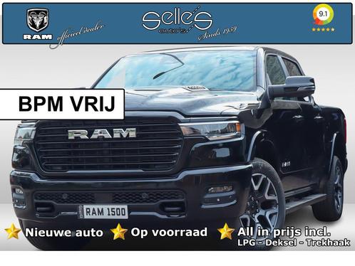 Dodge Ram 1500 2025 3.0L HURRICANE LARAMIE SPORT | BPM VRIJ, Auto's, Dodge, Bedrijf, Te koop, RAM 1500, 4x4, ABS, Achteruitrijcamera
