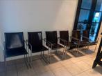 6 Arben Italy bruin leren eerkamerstoelen, Ophalen, Gebruikt, Bruin, Leer