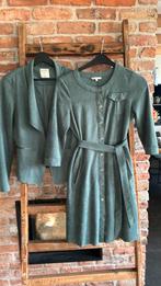 Sandwich suedine jurk met jasje, Kleding | Dames, Jurken, Ophalen of Verzenden, Maat 36 (S), Sandwich, Gedragen