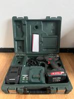 Metabo 18V Accuboormachine + Accu + Oplader in Koffer, Variabele snelheid, Ophalen of Verzenden, Minder dan 400 watt, Zo goed als nieuw
