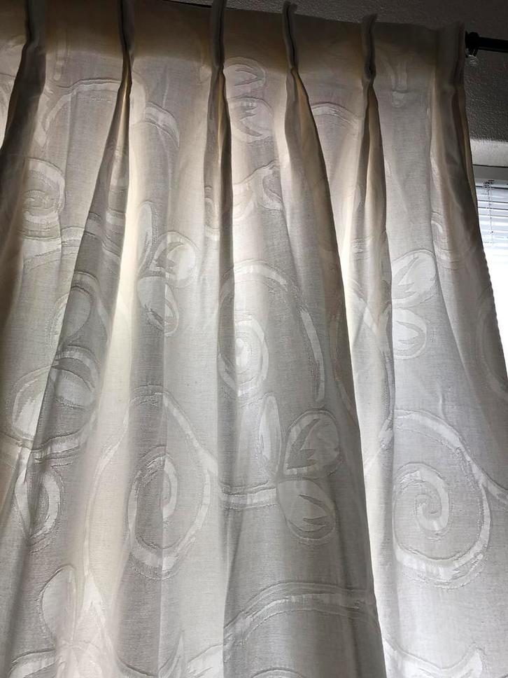 Gordijnen, Huis en Inrichting, Stoffering | Gordijnen en Lamellen, Zo goed als nieuw, 200 cm of meer, Ophalen of Verzenden