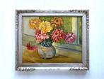 Stilleven met Bloemen in Vaas, Ophalen of Verzenden