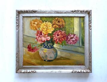 Stilleven met Bloemen in Vaas beschikbaar voor biedingen