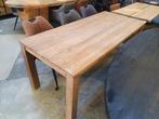 Gerecycled teakhouten eettafel van 90x200 en 95x200cm, Huis en Inrichting, Tafels | Eettafels, 200 cm of meer, 50 tot 100 cm, Nieuw