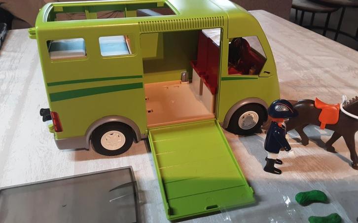 6928 paardentrailer., Kinderen en Baby's, Speelgoed | Playmobil, Zo goed als nieuw, Complete set, Ophalen of Verzenden