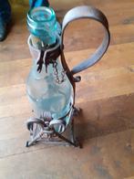 Originele Vintage Asbach Uralt smeedijzeren flessenhouder, Ophalen, Huis en Inrichting