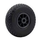 Bolderkarwiel / steekwagen wiel 3.00-4 anti lek zwarte velg