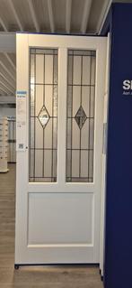 Binnendeur stomp Skantrae sks 1240 incl. glas in lood, Doe-het-zelf en Verbouw, Deuren en Horren, Ophalen, 80 tot 100 cm, 215 cm of meer