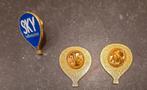 SKY ballonvaarten pin / Billie Turf button / Winnetou button, Verzamelen, Ophalen of Verzenden, Merk